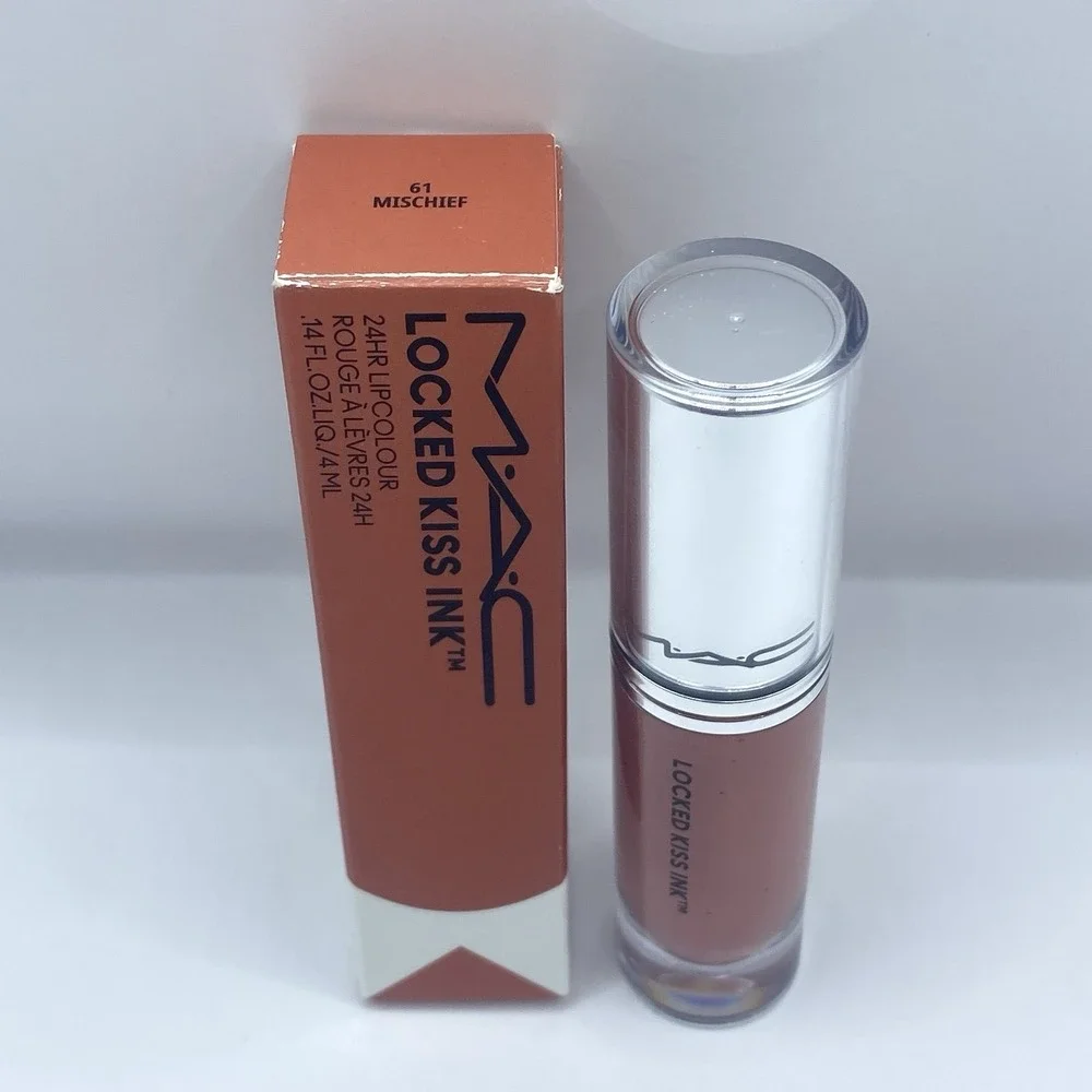 MAC LOCKED KISS INK 61 Mischief 24HR LIPCOLOUR LIQUID LIPSTICK NIB Full Size